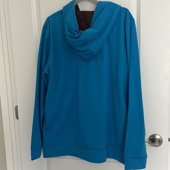 Chocolate Made Me Do it Pullover Hoodie Blue with Chocolate Pockets NWOT RARE - Picture 3 of 6